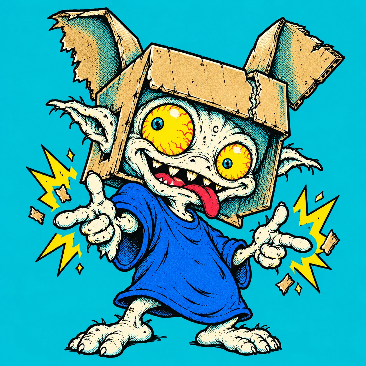 BOXHAT, the box-headed gremlin with a personality of its own